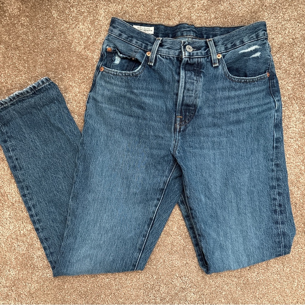 Levi's 501 Straight Blue Jeans